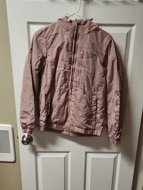 Reebok Men's Hooded Windbreaker Jacket - Mauve Pink
